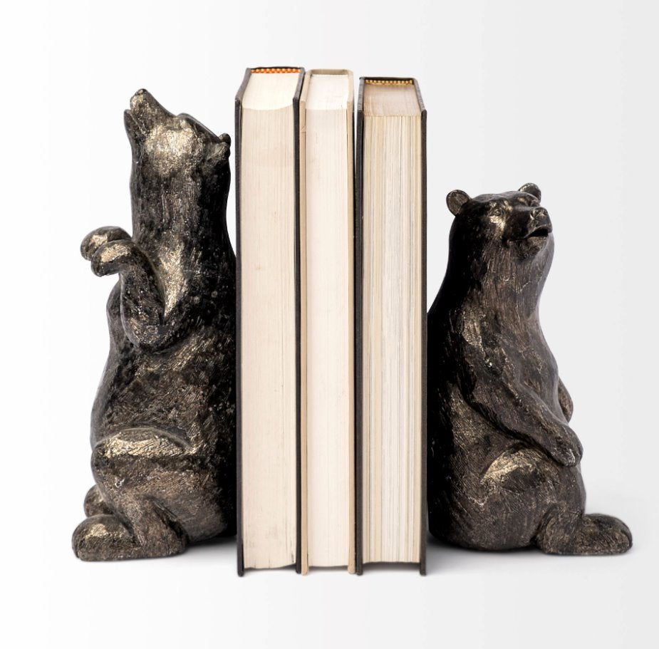 Sleuth Grizzly Bear Bookends: Product View