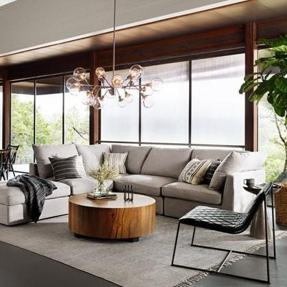 Hudson Round Coffee Table - 3 Wood Options - Four Hands