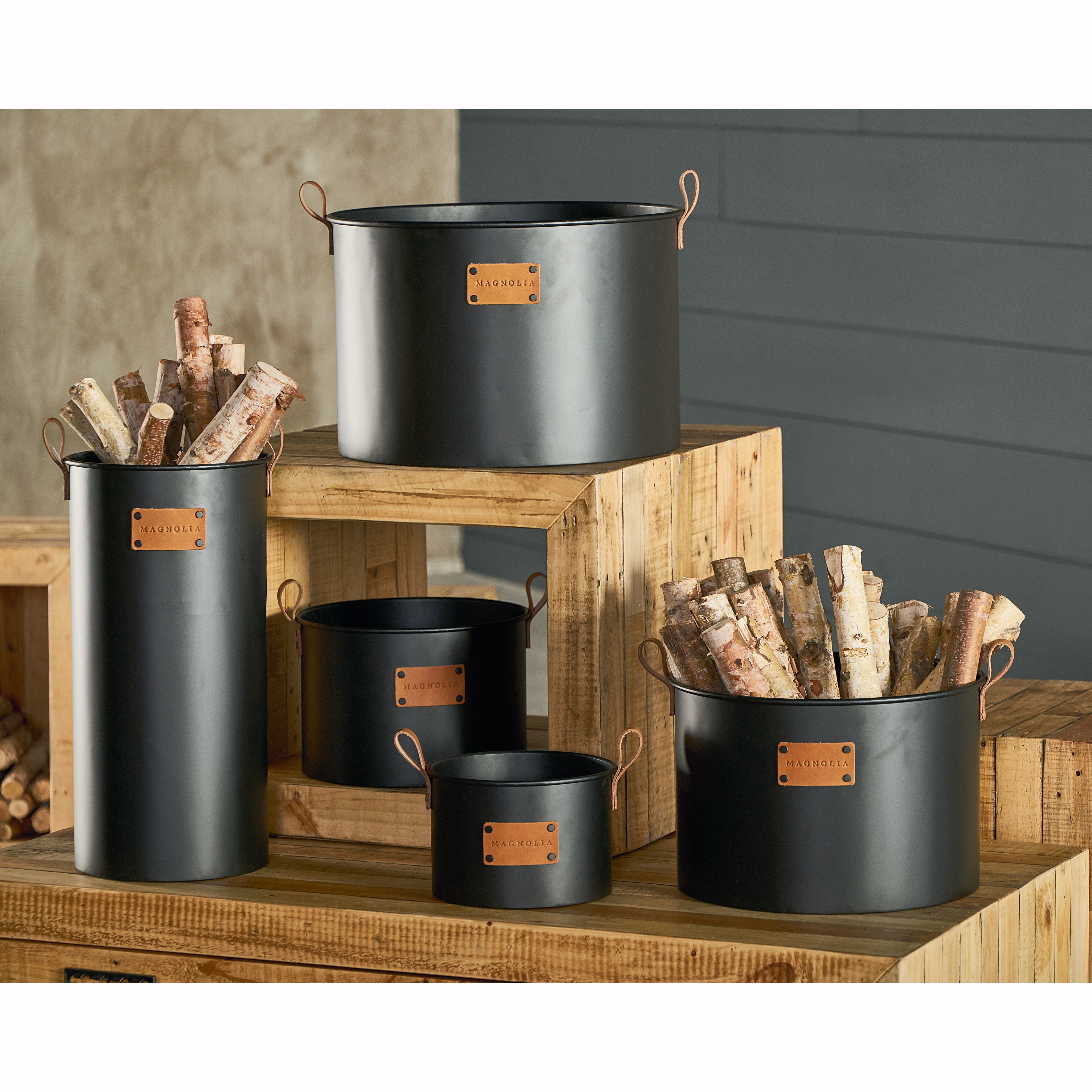 Sarah Round Metal Baskets - Set of 4 - Magnolia Home