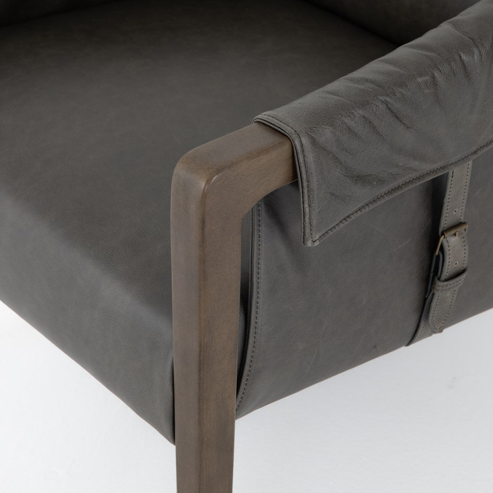 Bauer Leather Chair - Four Hands