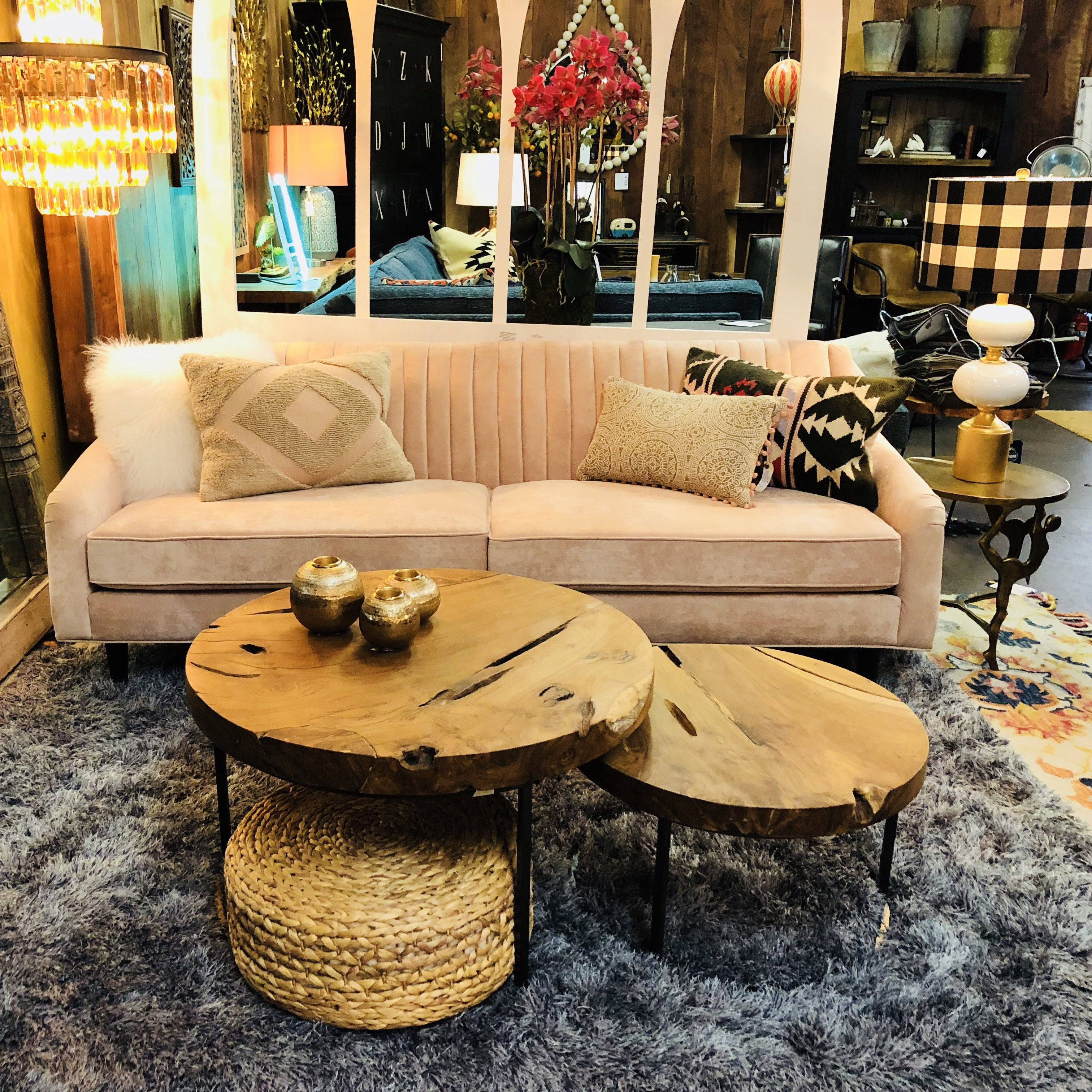 Betty Blush Pink Sofa - Porter