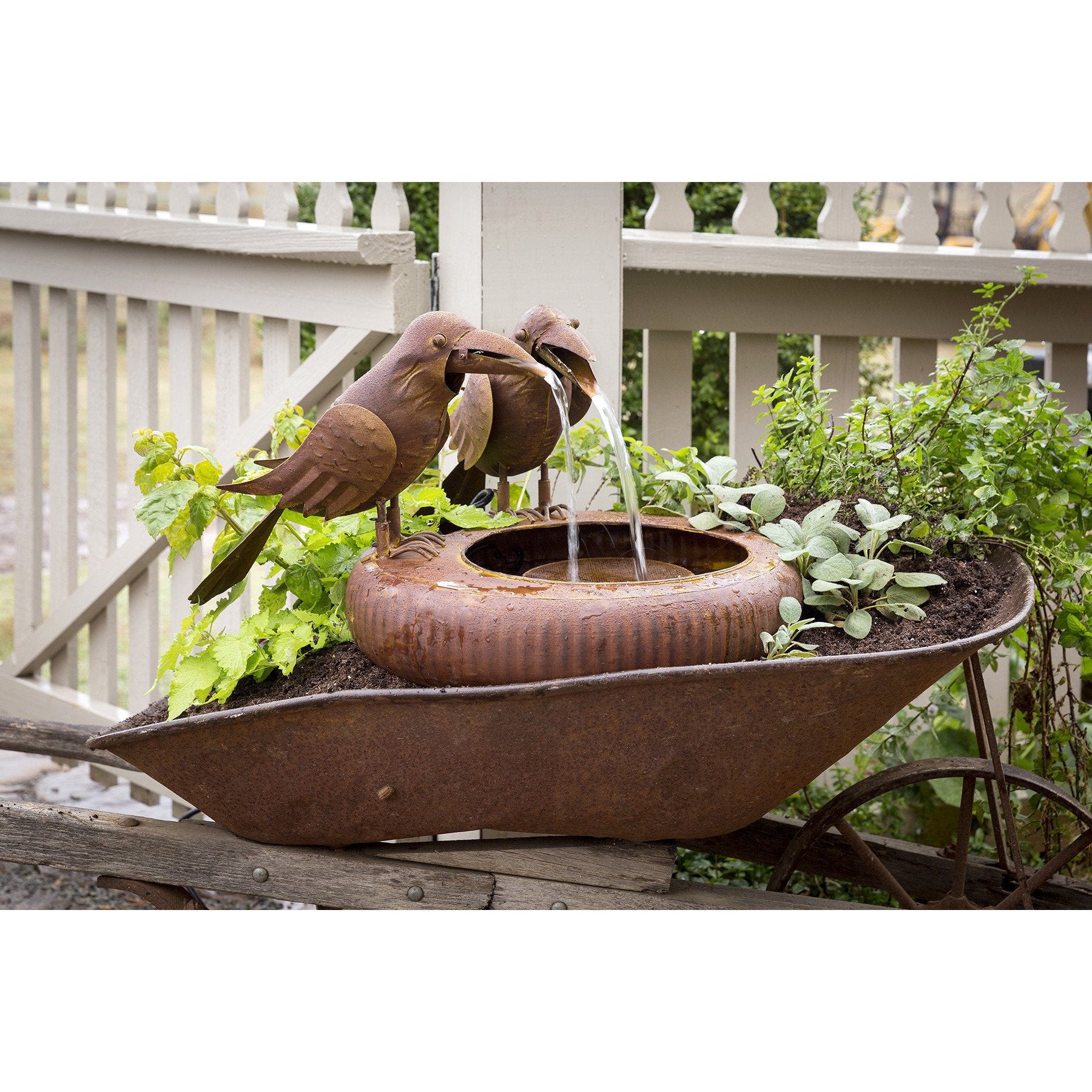 Crow Fountain - City Home - Portland Oregon - Furniture and Home Decor