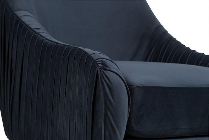 Eloise Blue Swivel Chair - Porter