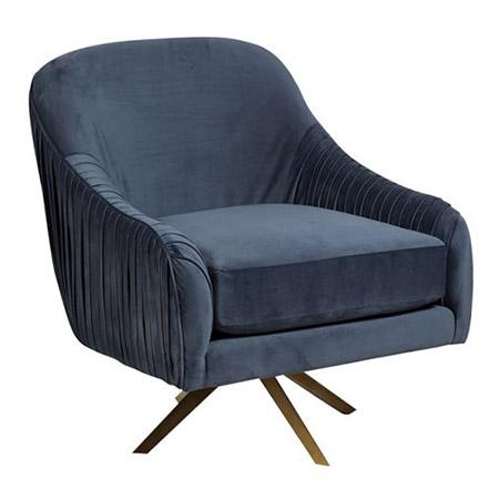 Eloise Blue Swivel Chair - Porter
