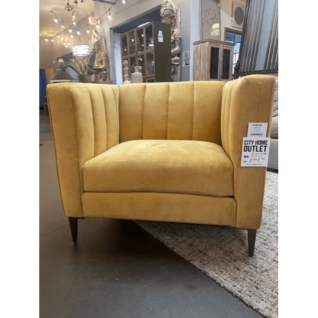 Elle Chair in Gold from Jonathan Louis - available at City Home PDX