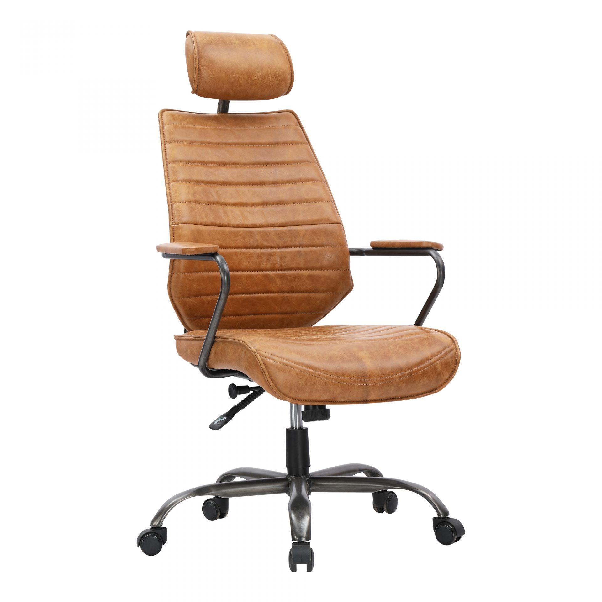 Executive Leather Swivel Office Chair - 2 Colors - Moe's