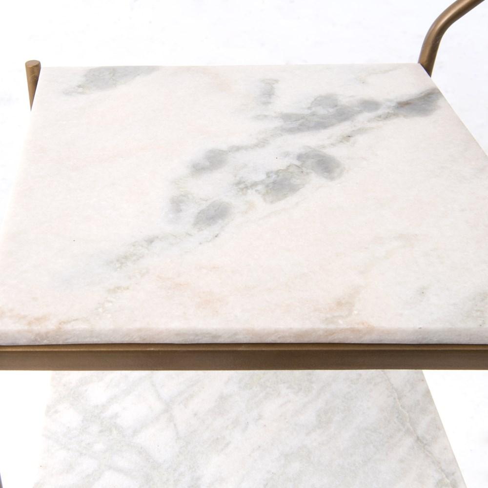 Felix Marble Bar Cart - Four Hands