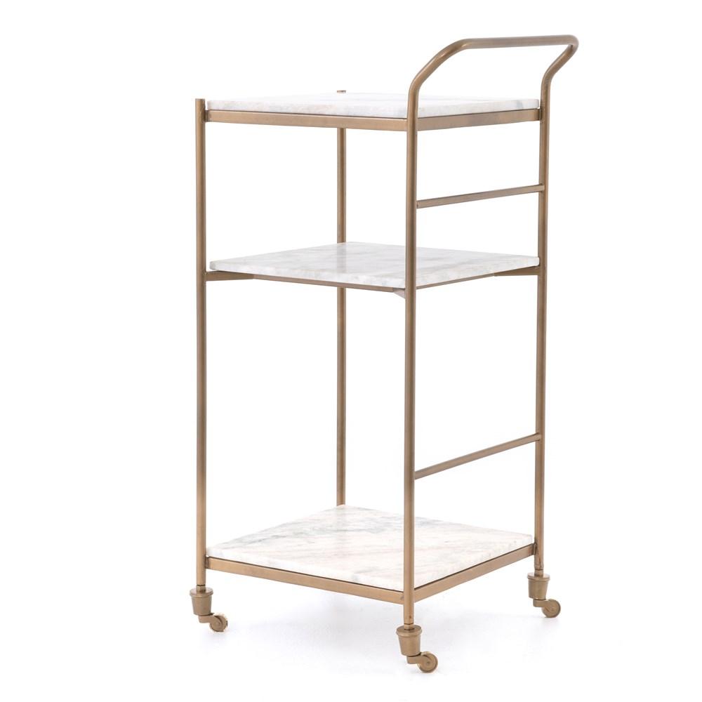 Felix Marble Bar Cart - Four Hands