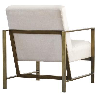 Francis Fabric and Metal Arm Chair - New Pacific Direct