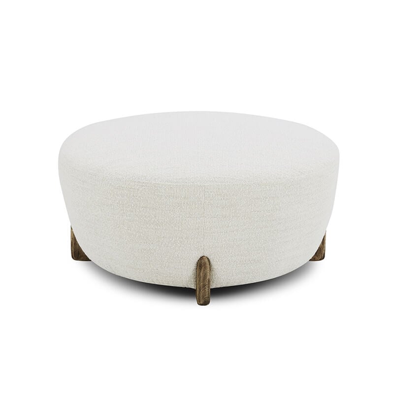 Litton Ottoman - in shade 'merino cotton' available at City Home PDX