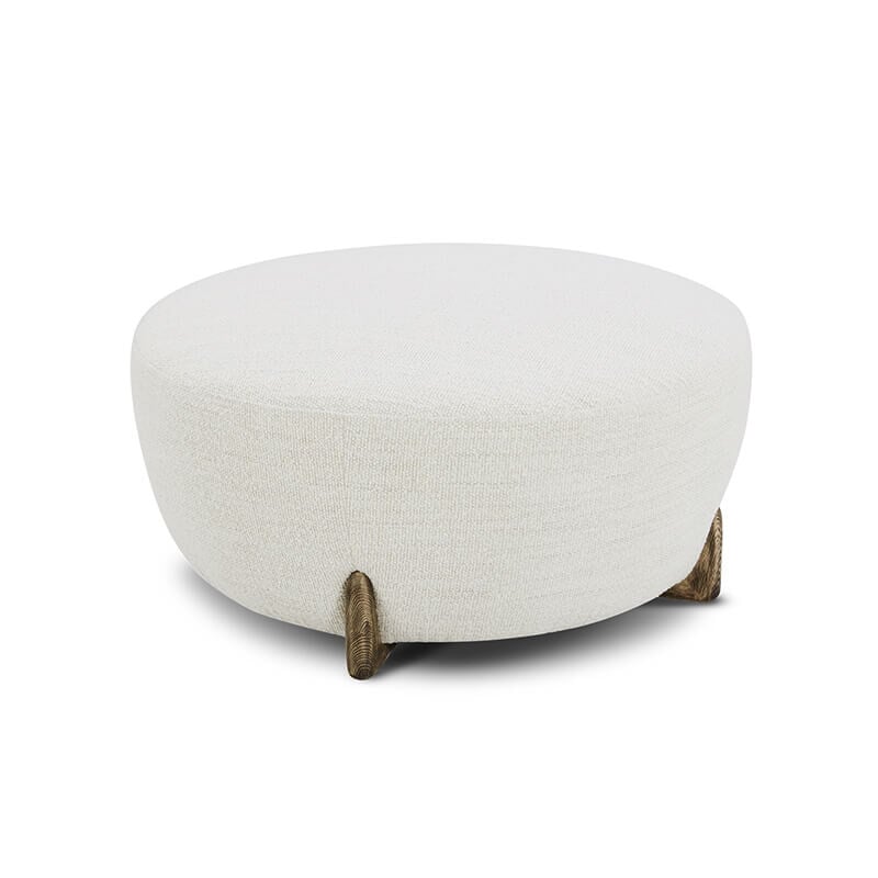 Litton Ottoman - in shade 'merino cotton' available at City Home PDX