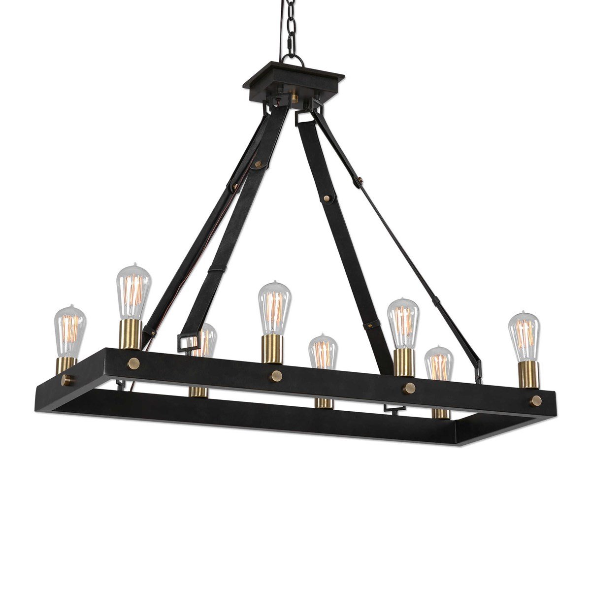 Marlow 8-Light Rectangular Chandelier - Uttermost