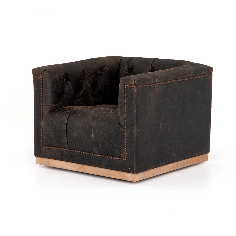 Maxx Swivel Chair | Modern Library Accent Chair - City Home