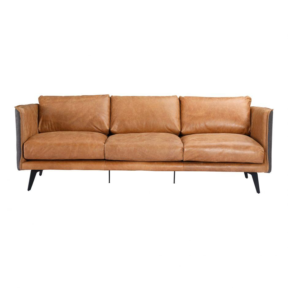 Messina Leather Sofa - Moe's