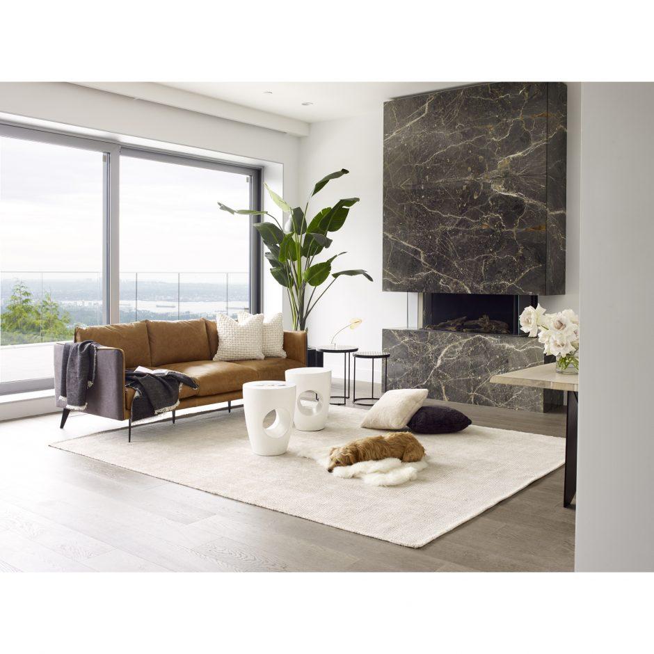 Messina Leather Sofa - Moe's