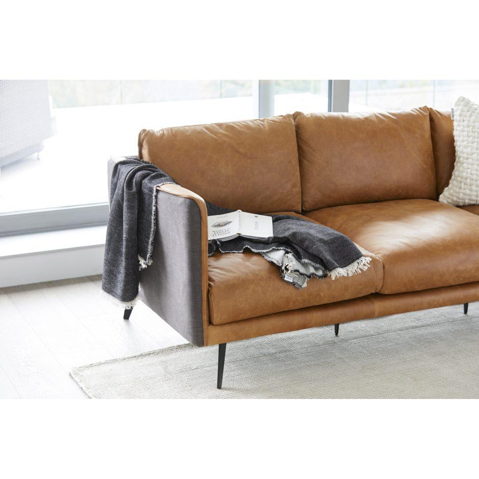 Messina Leather Sofa - Moe's