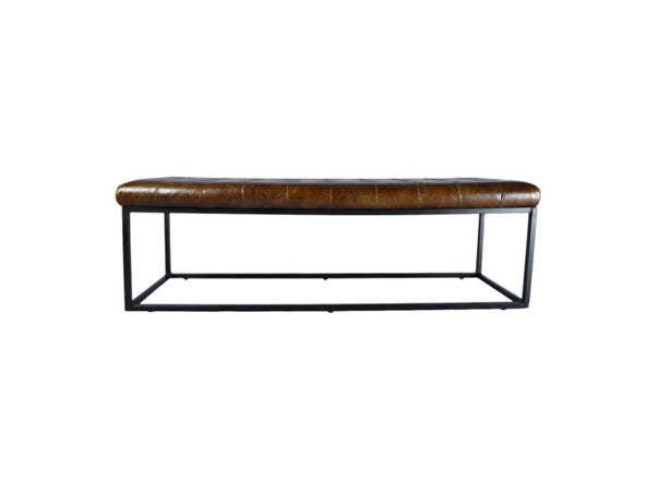 Leather and metal Norwood in Tobacco