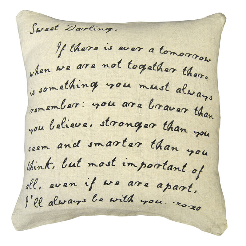 "Sweet Darling" Letter Pillow - available at City Home
