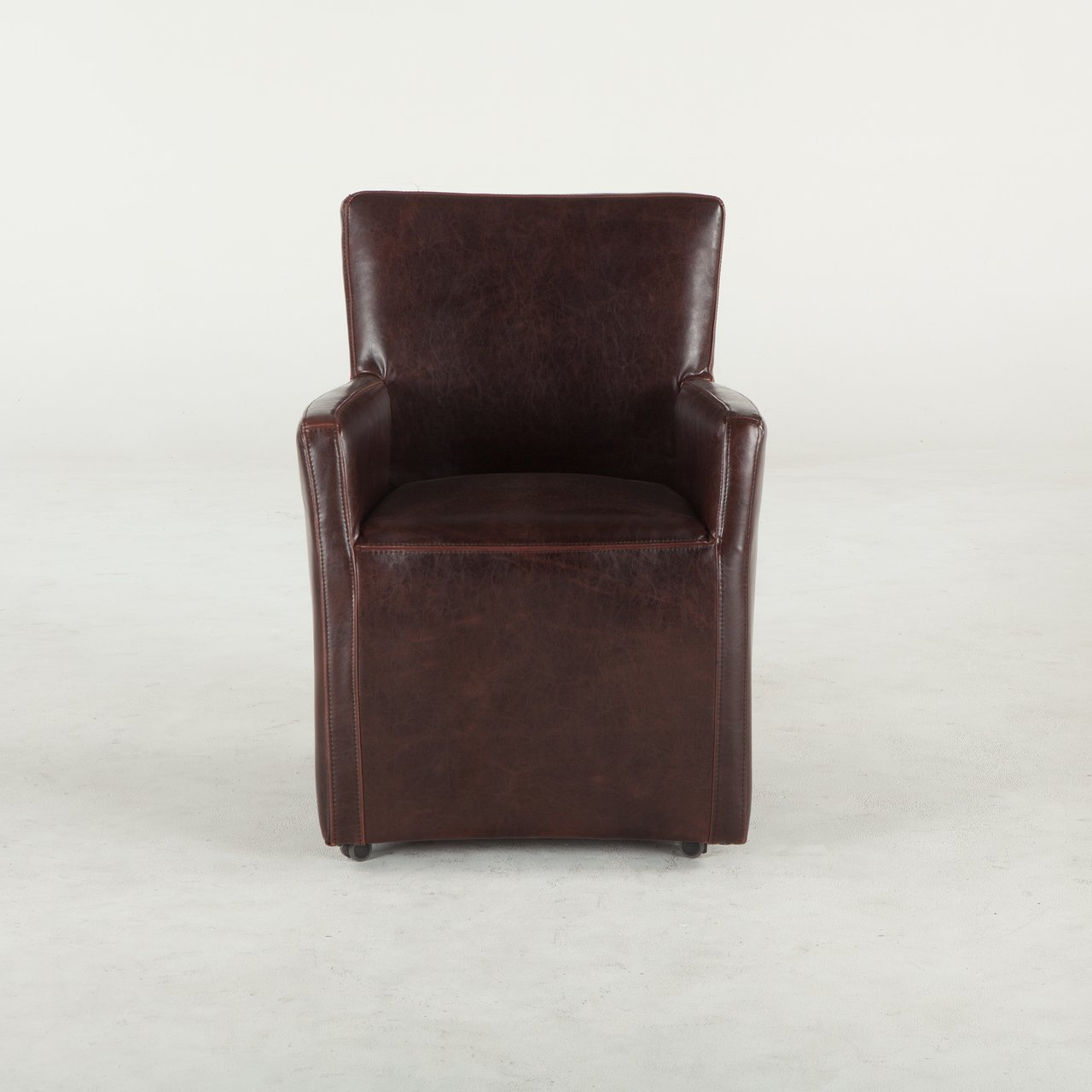 Peabody Leather Dining Arm Chair - HTD