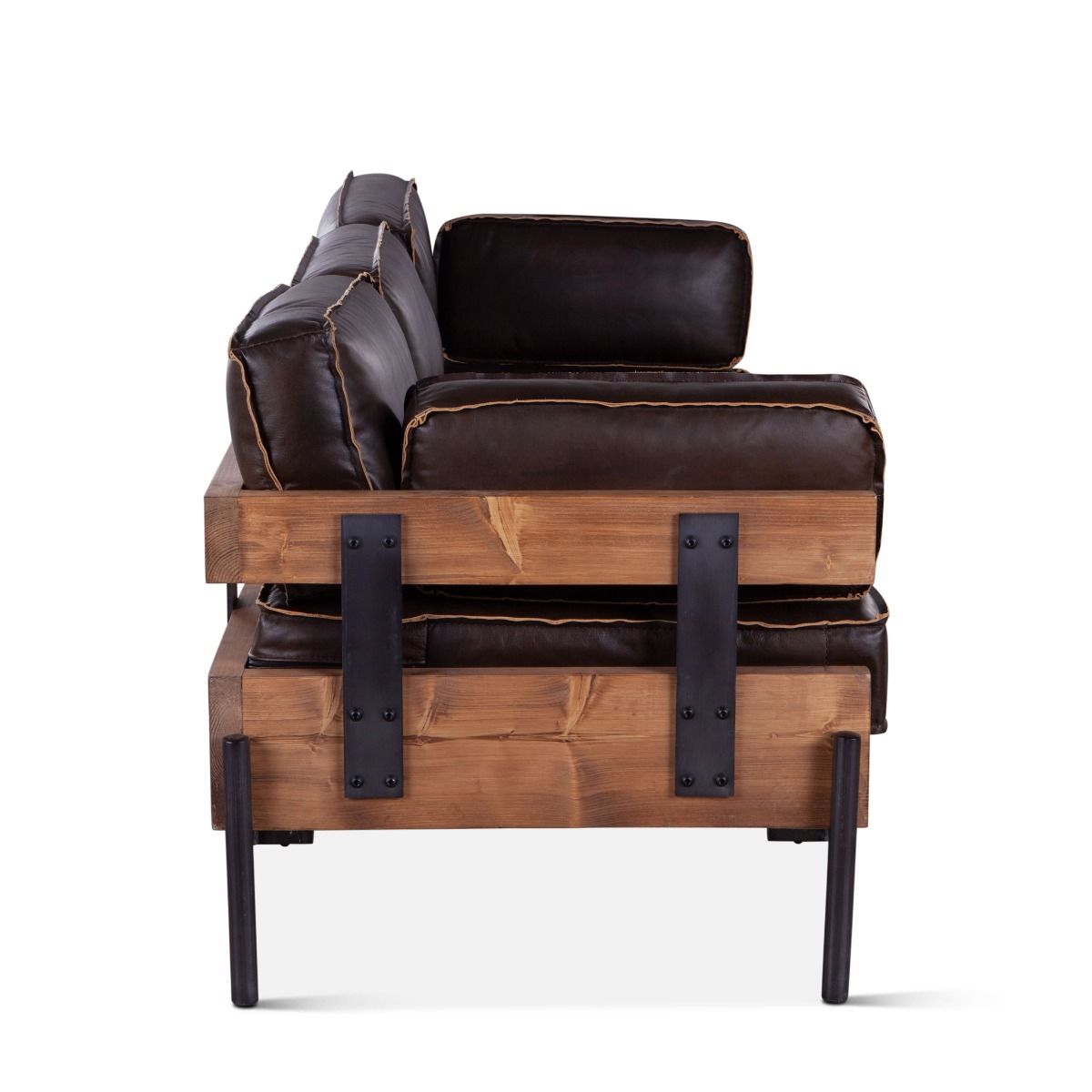 Portofino 3-Seat Leather Sofa - HTD