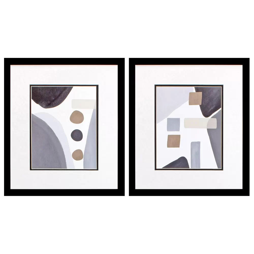 Mountain Valley Abstract Wall Art, Set of 2 Prints - City Home PDX