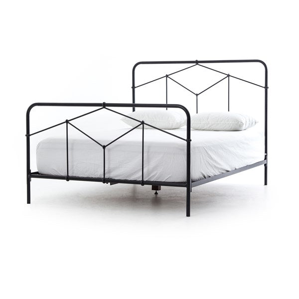 Casey iron bed in black