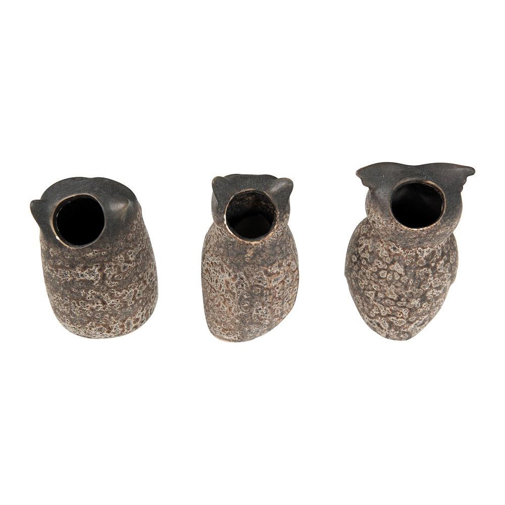 Stoneware Owl Vase - 3 Styles - Creative Co-Op
