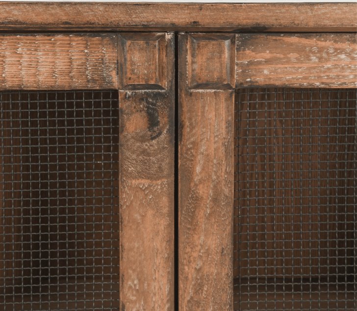 Tempe 6 door reclaimed wood sideboard door detail