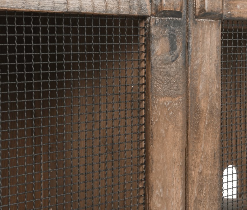 Tempe 6 door reclaimed wood sideboard mesh