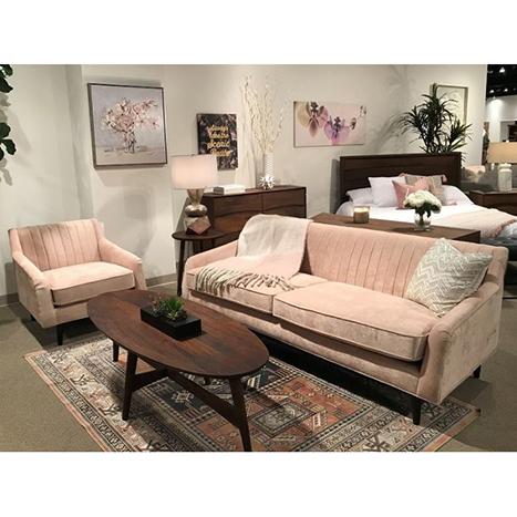 Betty Blush Pink Chair - Porter