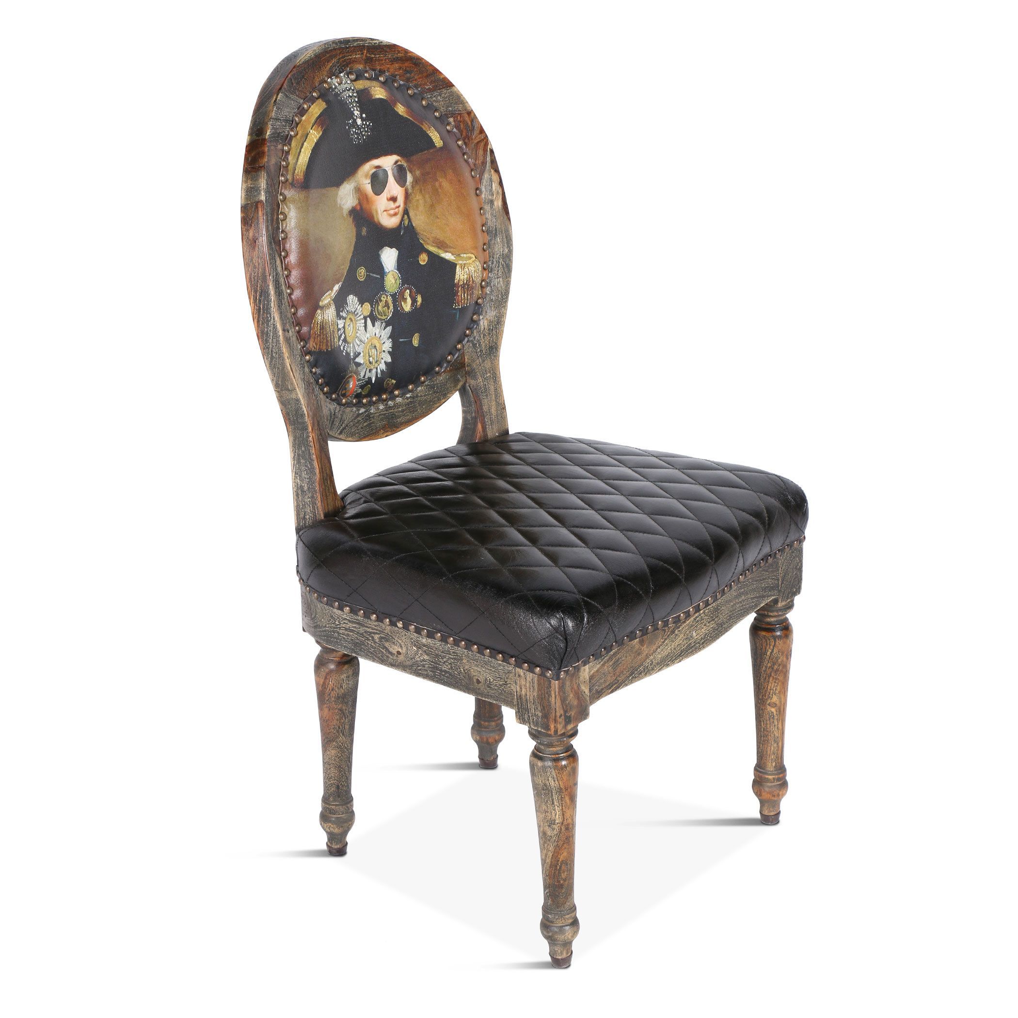 Washington Dining Chair w/Burlap Back - HTD