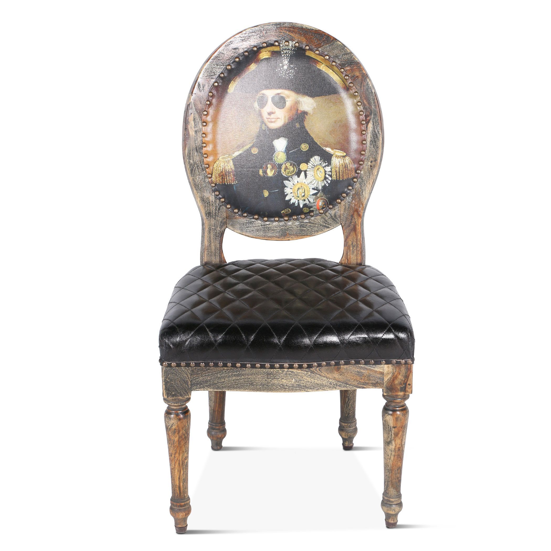 Washington Dining Chair w/Burlap Back - HTD