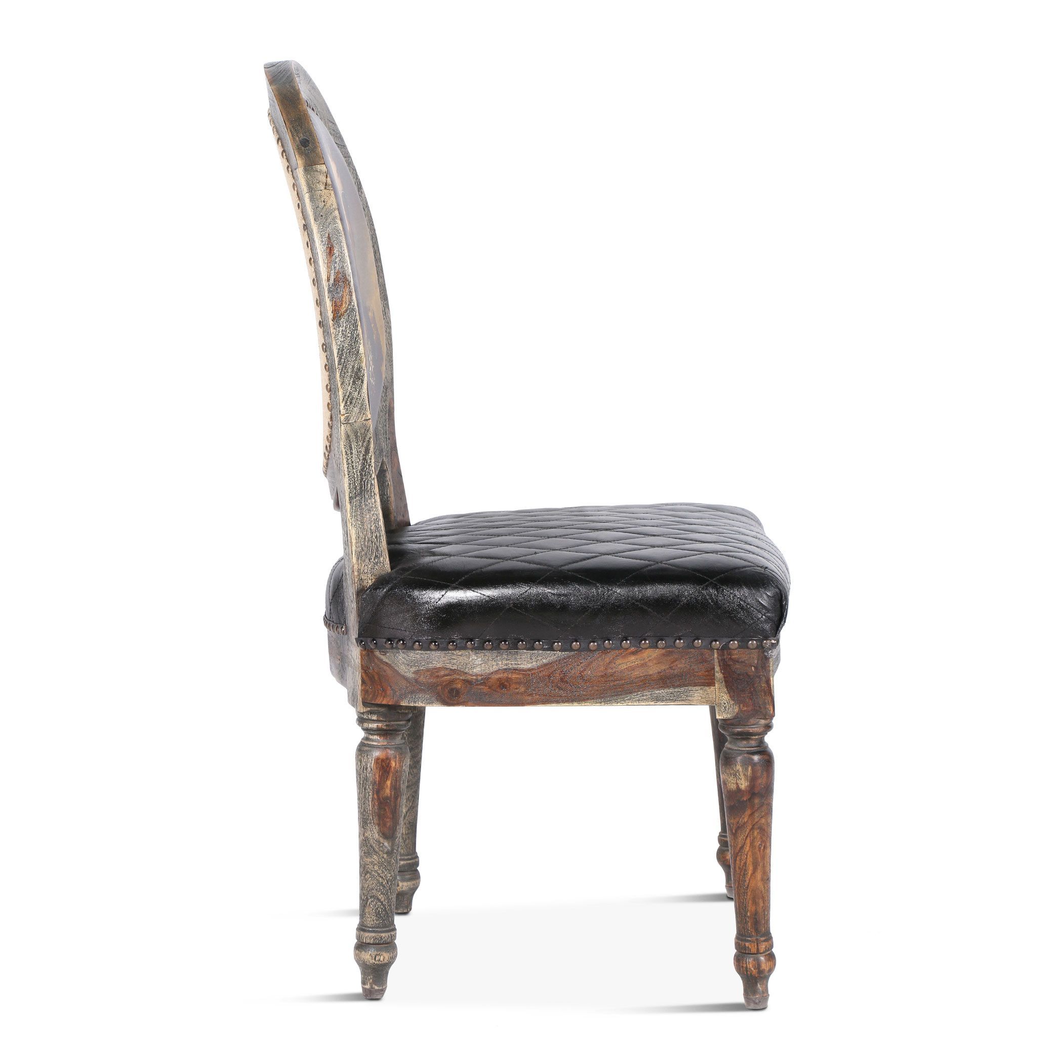 Wellington Dining Chair w/Burlap Back - HTD