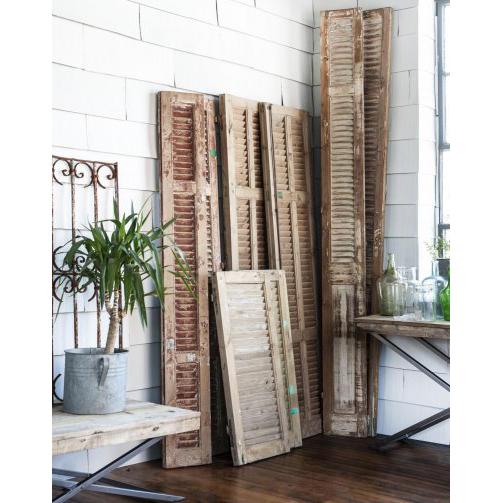 Vintage Wood Shutter - Small - Blue Ocean Traders