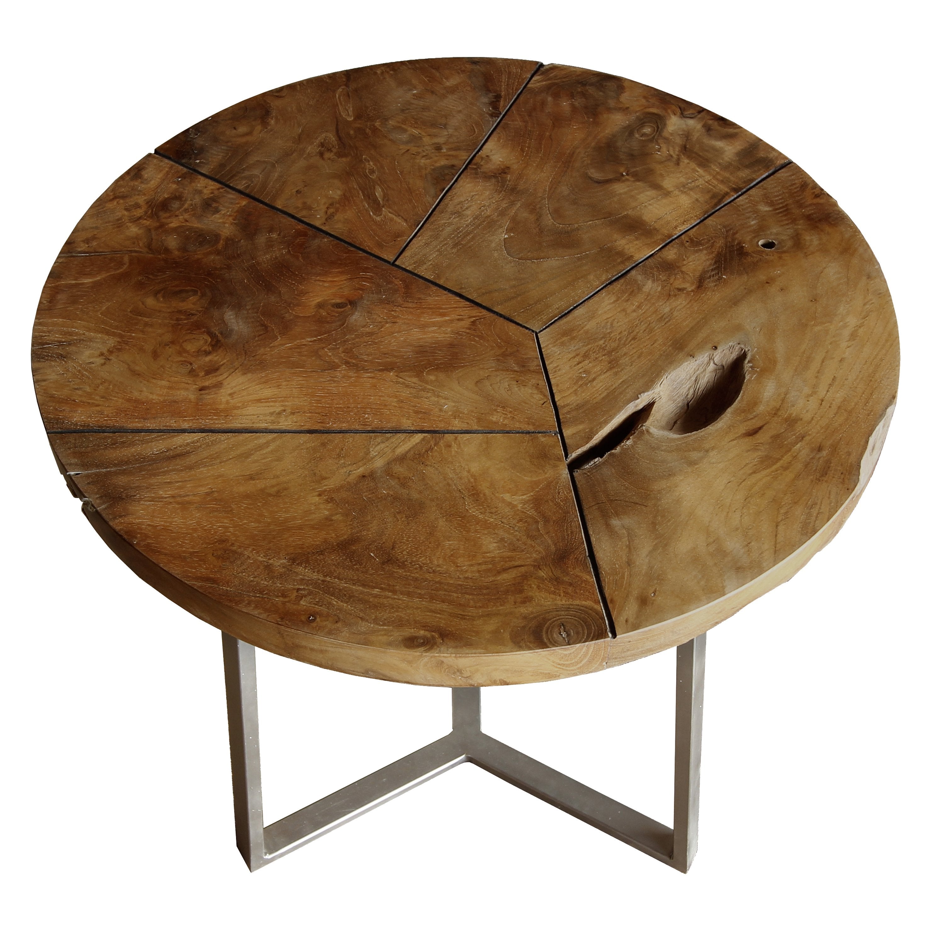 Leon Reclaimed Teak End Table - New Pacific Direct