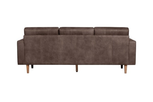 Cooper Leather Sofa in chocolate