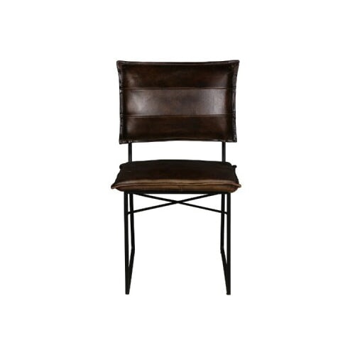 Malin Dining Chair in brown leather - available at City Home PDX