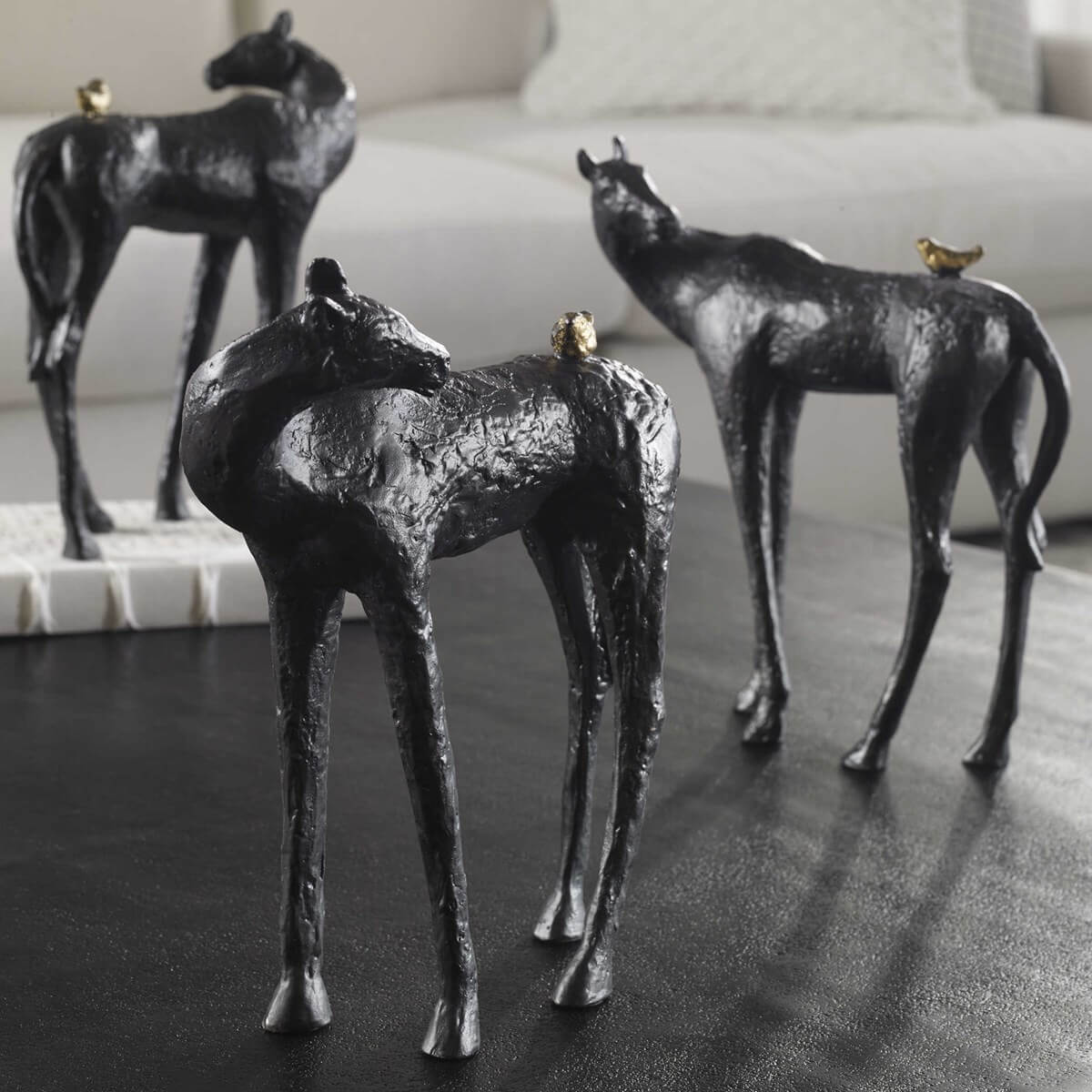 Hello Friend Cast Iron Horse Sculpture - available at City Home