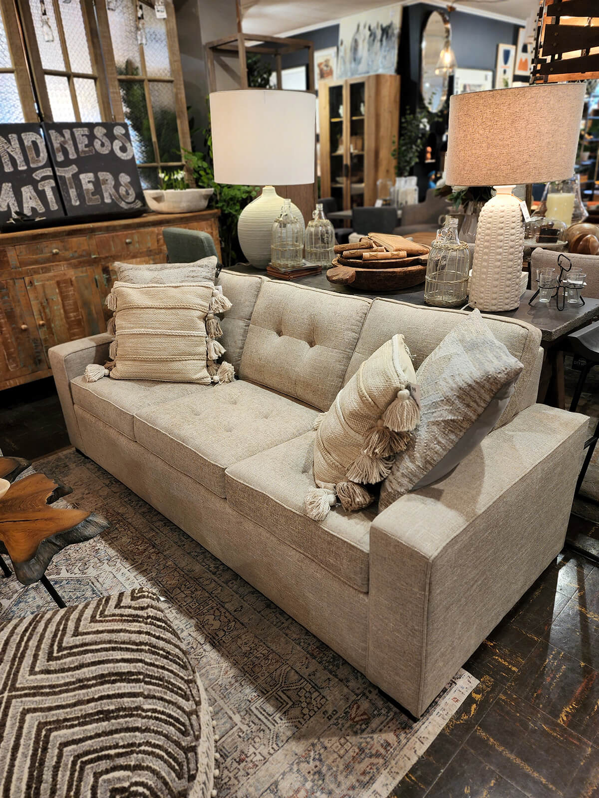 Carrara sofa in Mythology Linen at City Home PDX