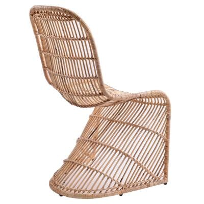 Groovy Rattan Dining Chair - back view