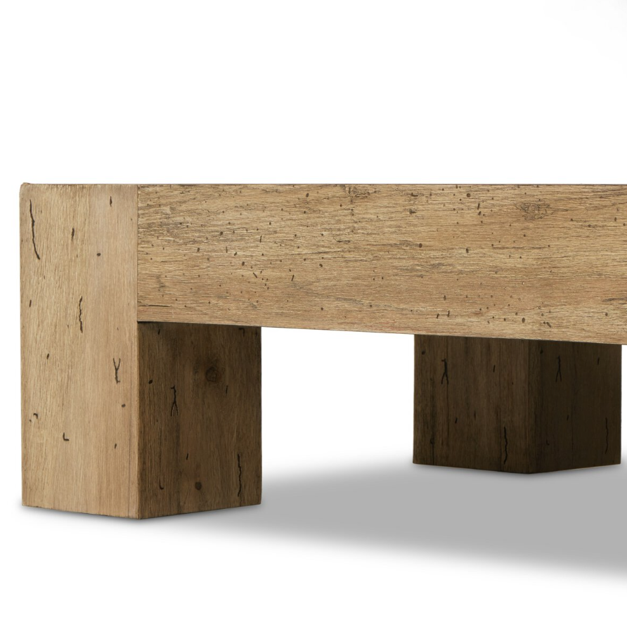 Abaso Rectangular Coffee Table: Up-Close Product Side View