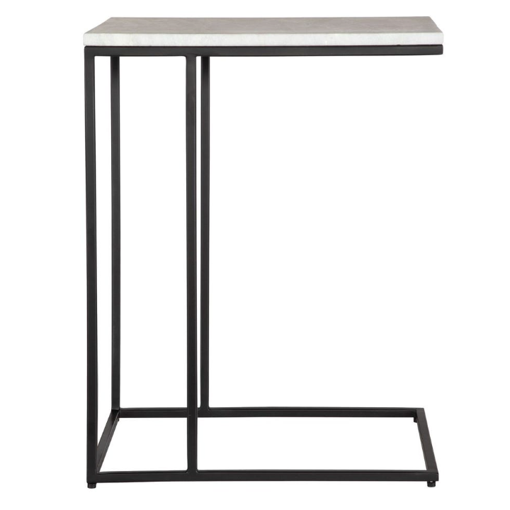 Accent Table-Black Metal: Product Side View
