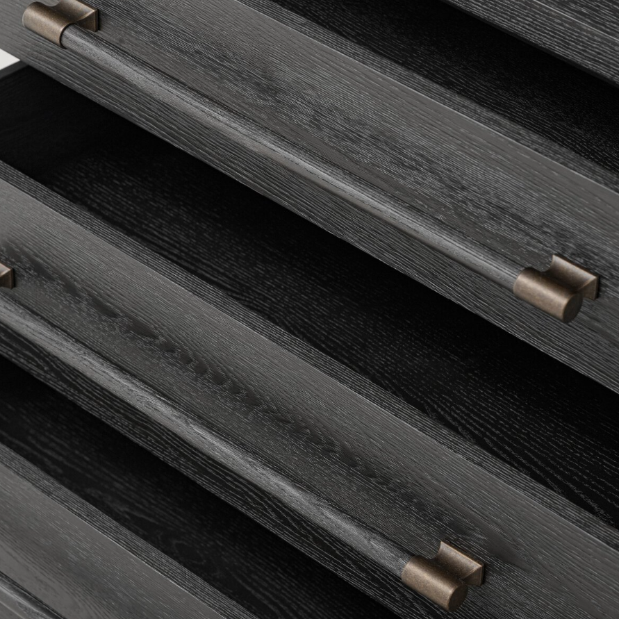 Adolfo Nightstand: 2nd Up-Close Open Drawers Product View