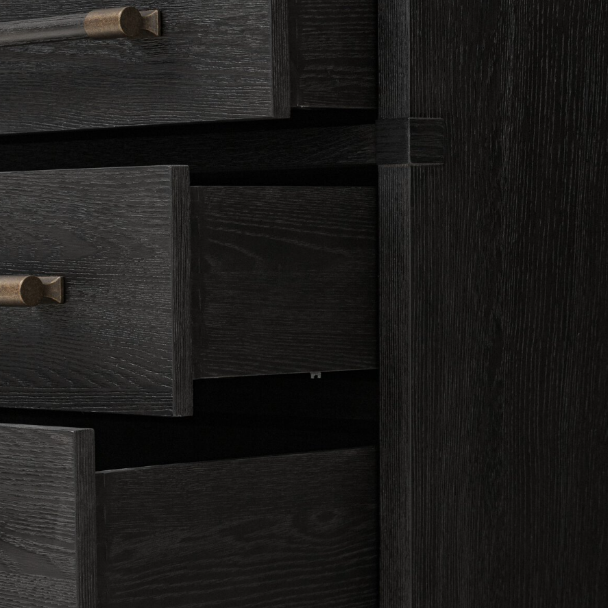 Adolfo Nightstand: Open Close Open Drawers View