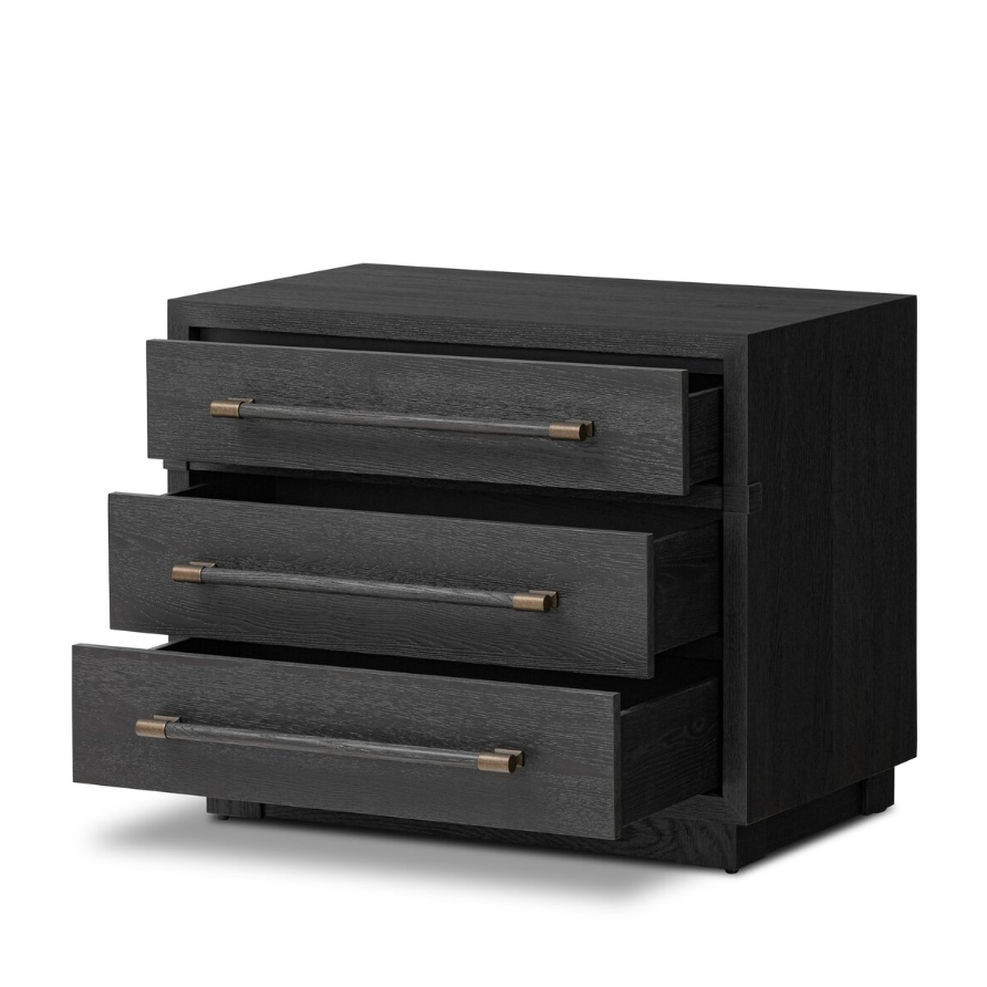 Adolfo Nightstand: Open Drawers Product View