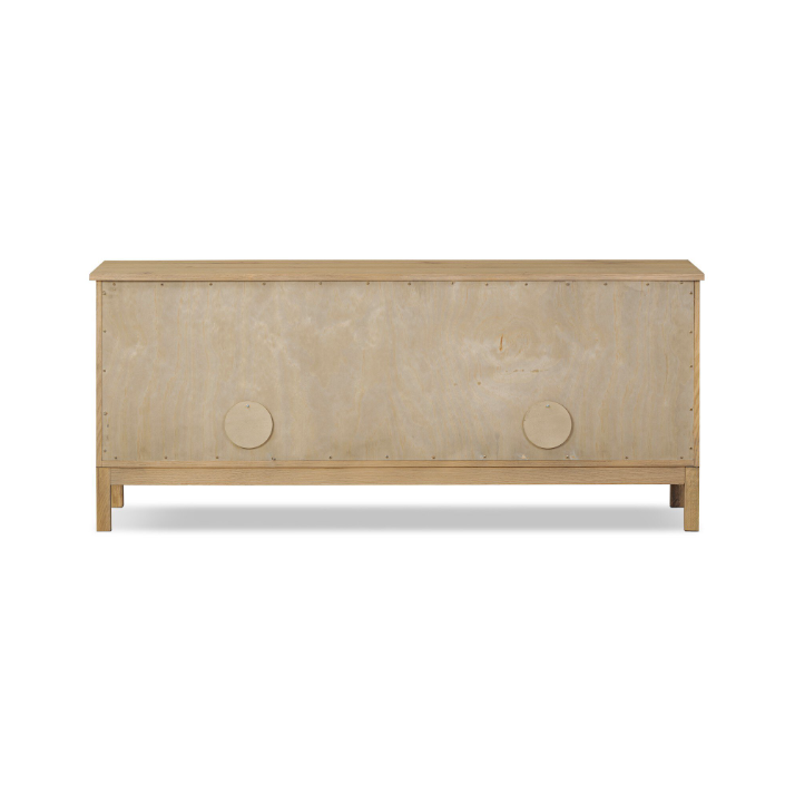 Alessio Media Console: Product Back View