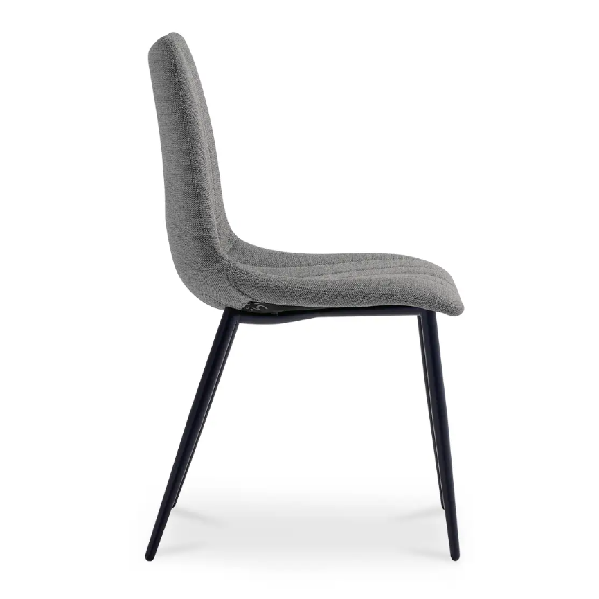 Alibi Dining Chair-Dark Grey: Product Side View