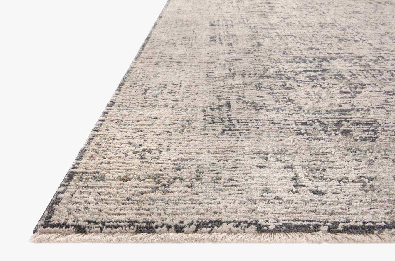 Amber Lewis Alie Rug in Charcoal/Beige: Product Pile Height 
