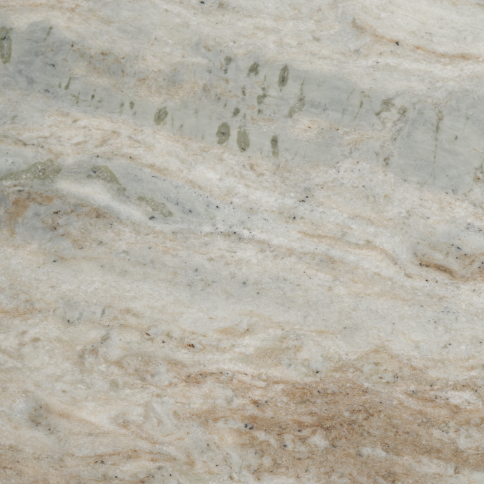 Allyson 32" Round Bistro Table-Savar Pink Marble & Brown Wood: Up-Close Marble View