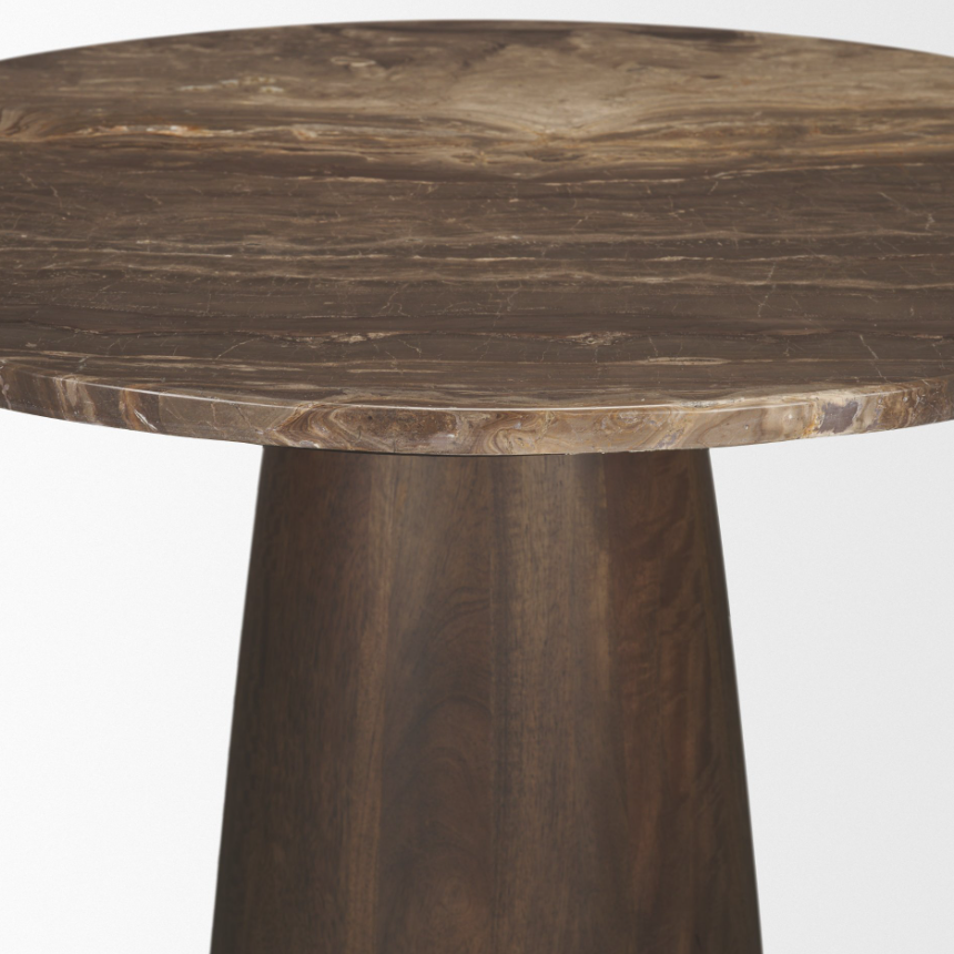 Allyson 32" Round Bistro Table: Front Tabletop Product View